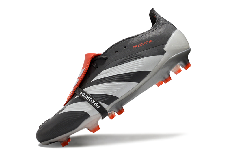 Chuteira Adidas Predator Elite Tongue FG - Cinza e Branca