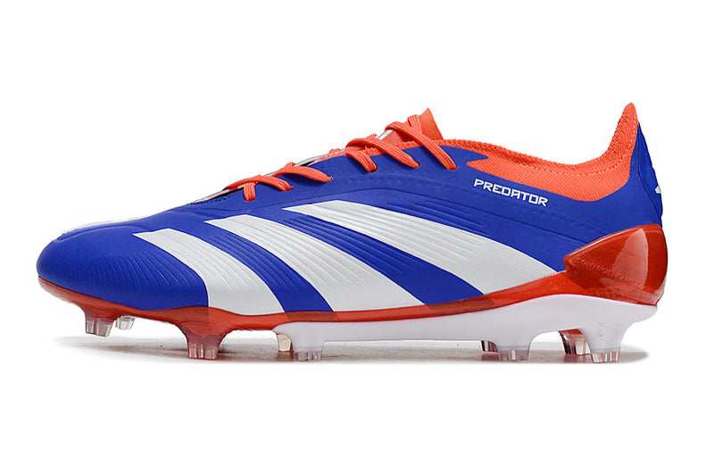 Chuteira Adidas Predator Elite FG - Azul , Branca e Laranja