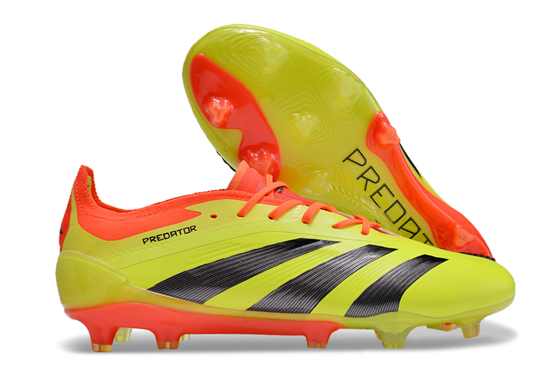 Chuteira Adidas Predator Elite FG - Verde e Laranja