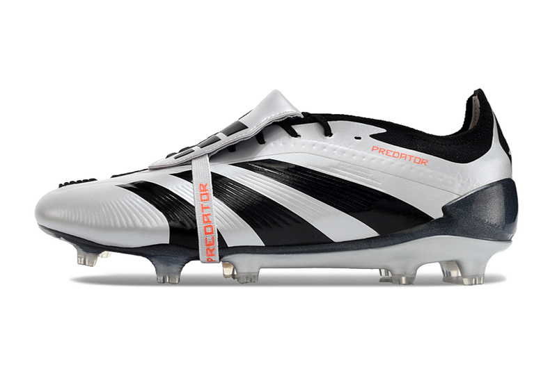 Chuteira Adidas Predator Elite Tongue FG - Preta e Branca