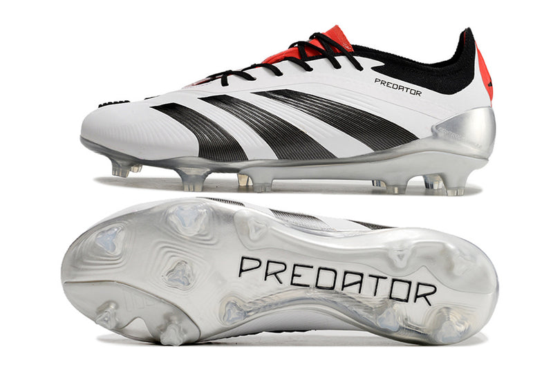 Chuteira Adidas Predator Elite FG - Branca e Preta