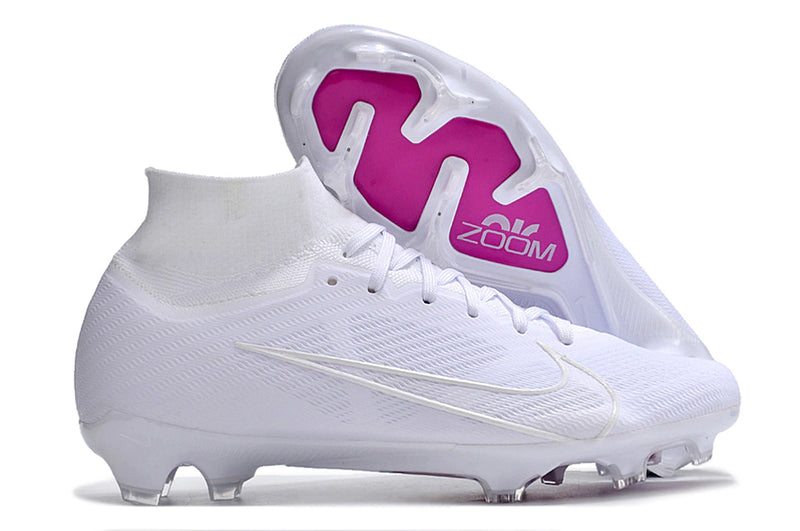 Chuteira Nike Mercurial superfly 9 Air Zoom Ultra White FG