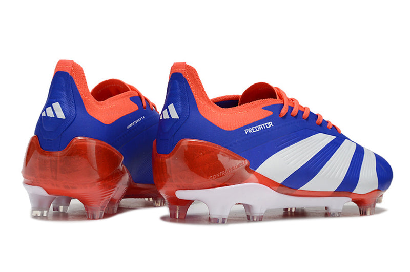 Chuteira Adidas Predator Elite FG - Azul , Branca e Laranja