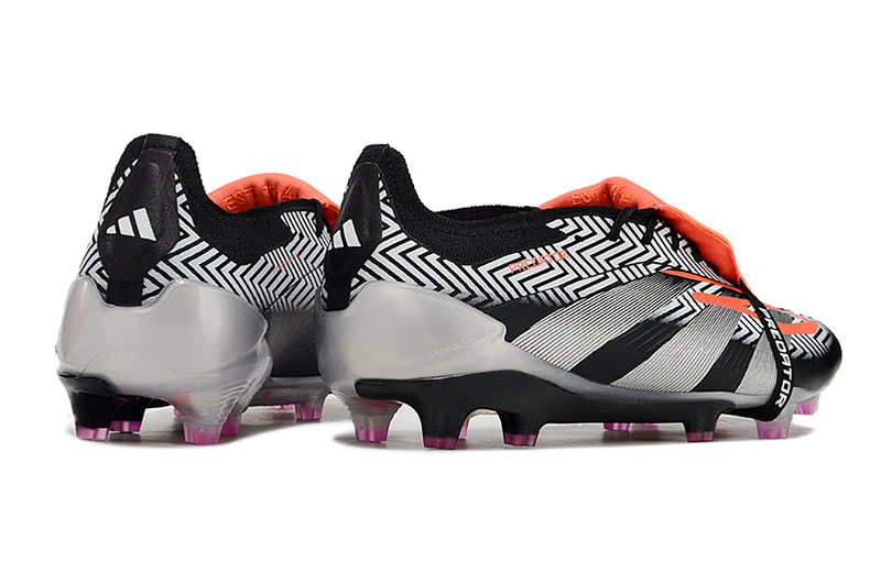 Chuteira Adidas Predator Elite Tongue FG - Preta e Cinza