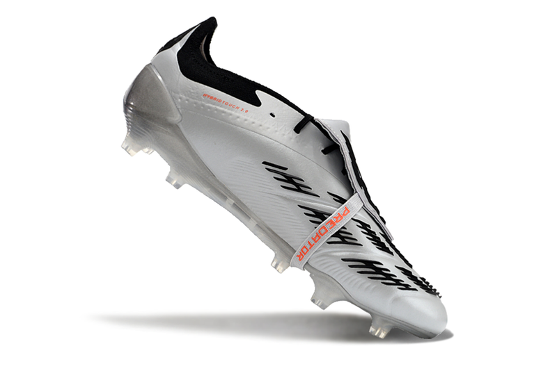 Chuteira Adidas Predator Elite Tongue FG - Preta e Branca