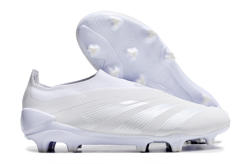 Chuteira Adidas Predator Elite Laceless FG - Branca