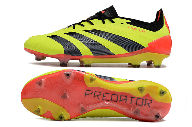 Chuteira Adidas Predator Elite FG - Amarela e Preta