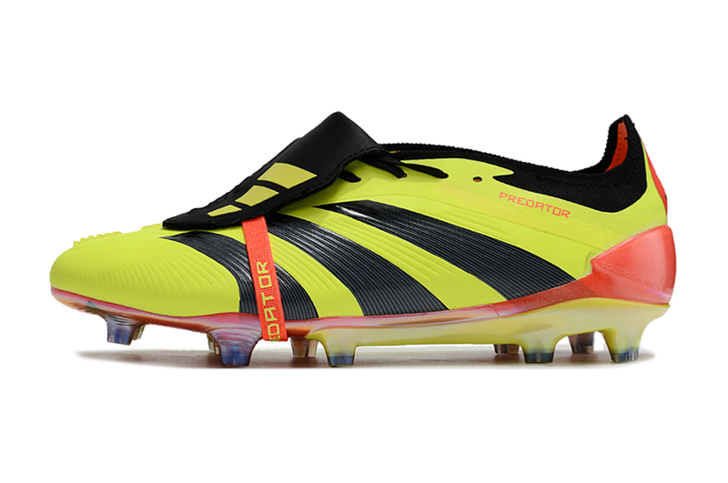 Chuteira Adidas Predator Elite Tongue FG - Amarela e Preta