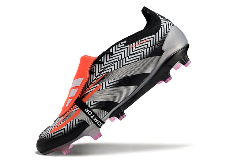 Chuteira Adidas Predator Elite Tongue FG - Preta e Cinza