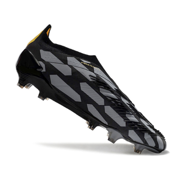 Chuteira Adidas Predator Elite Tongue FG - Preta e Dourada