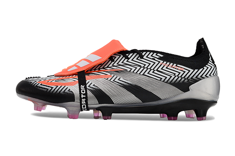 Chuteira Adidas Predator Elite Tongue FG - Preta e Cinza