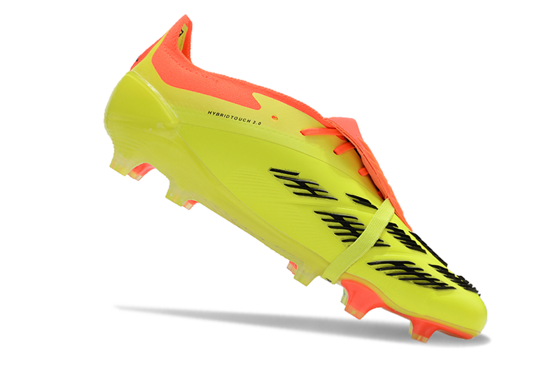 Chuteira Adidas Predator Elite Tongue FG - Amarela e Laranja