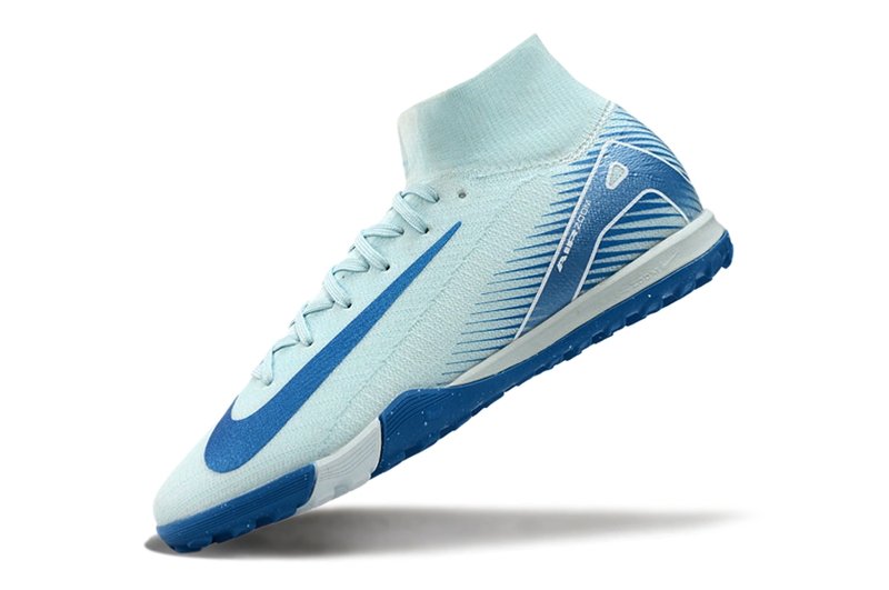 Chuteira Society Nike Air Zoom Mercurial Superfly 10 Elite TF - Azul