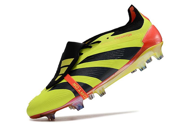 Chuteira Adidas Predator Elite Tongue FG - Amarela e Preta