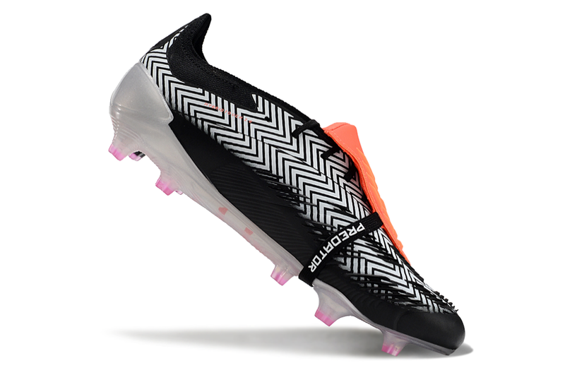 Chuteira Adidas Predator Elite Tongue FG - Preta e Cinza