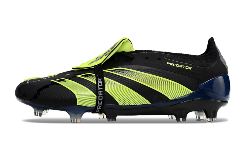 Chuteira Adidas Predator Elite Tongue FG - Preta e Verde