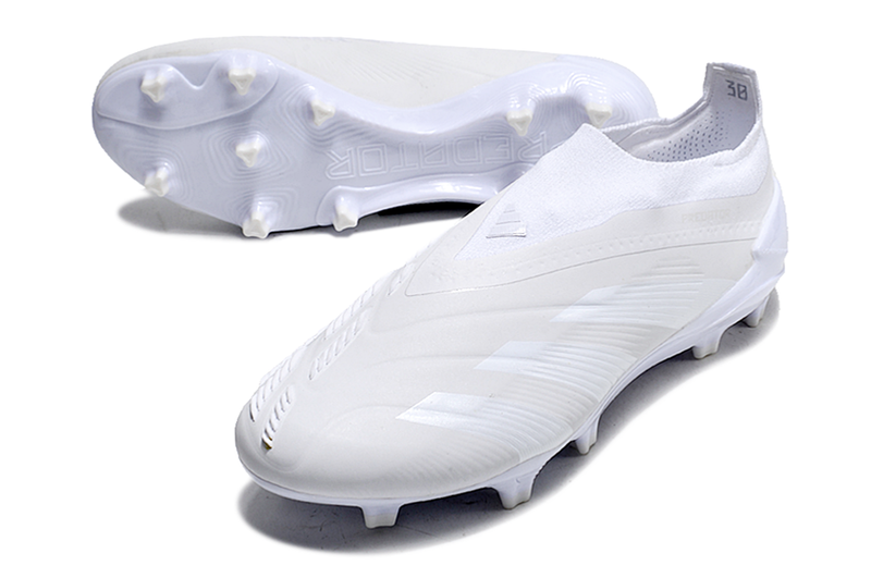 Chuteira Adidas Predator Elite Laceless FG - Branca