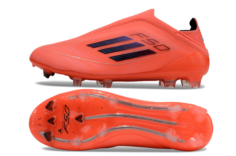 Chuteira Adidas F50 LL FG - Laranja e Preta