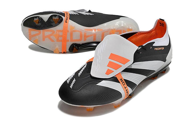 Chuteira Adidas Predator Elite Tongue FG - Cinza e Preta